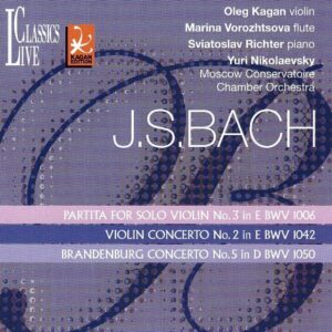 Vol.XXV: Bach, Partita for Violin Solo No.3 BMV 1006, Violin Concerto No.2 BWV 1042, Brandenburg Concerto No.5 BMV 1050*