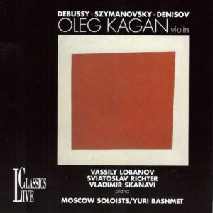 Vol.XXXIII: Debussy, Violin Sonata, Szymanowski, Three Paganini-Caprices for Violin & Piano op.40*, Denisov, Five Paginini-Caprices for Violin & Orchestra (1985)**, Szymanovsky, Myths op.30***