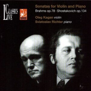 Vol.XVIII: Violin Sonatas. Brahms, op.78, Shostakovich, op.134