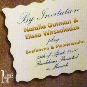 Beethoven, Twelve Variations (Händel) WoO45, Cello Sonata op.69, Mendelssohn Bartholdy, Cello Sonata op.58, Lied ohne Worte, Beethoven, Seven Variations (Mozart) WoO46