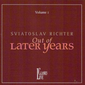OUT OF LATER YEARS I: Bach, Fantasy BWV921, Prelude, Fuga & Allegro BWV998, Fantasy BWV906, Adagio & Fuga BVW968, Brahms, Ballades op.10/1&2*, Intermezzi, op.116/5&6 & op.119/1&2*, Beethoven, Rondo op.51/1**