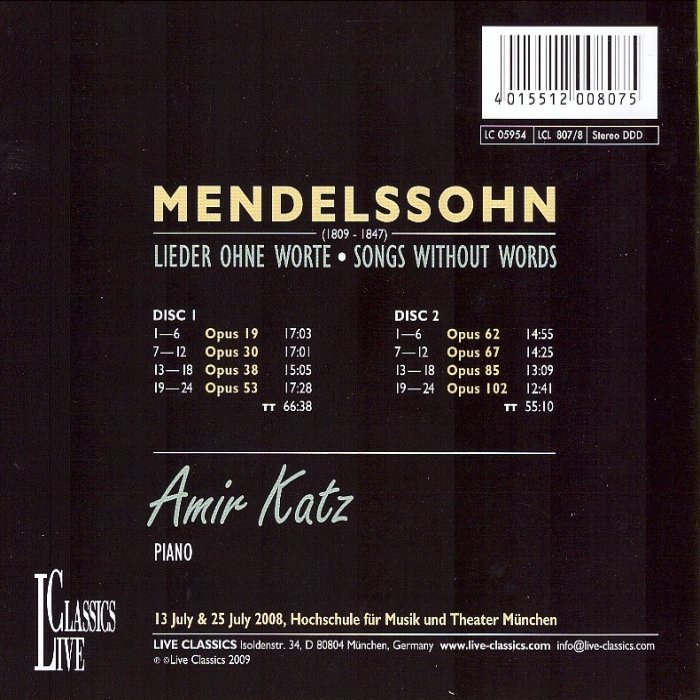 Mendelssohn – Songs without Words - Image 2